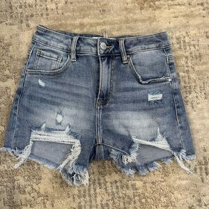 Distressed Denim Women's Shorts